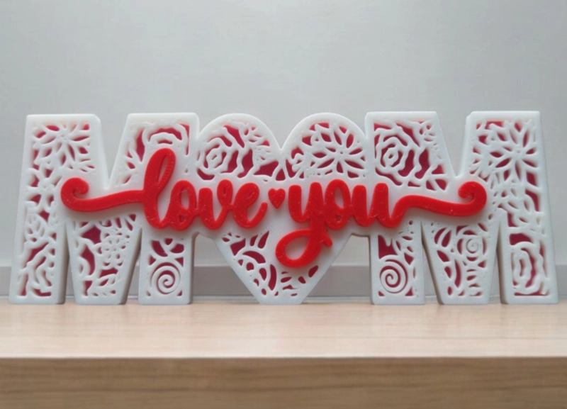 FIGURA DECORATIVA LETRERO DEL DIA DE LA MADRE: AMOR - 1