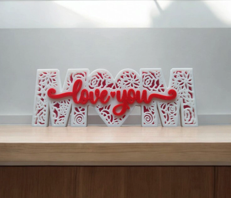 FIGURA DECORATIVA LETRERO DEL DIA DE LA MADRE: AMOR - 2
