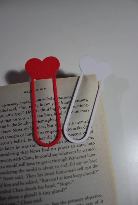 PACK 2 MARCAPAGINAS EN FORMA DE CORAZON - 2