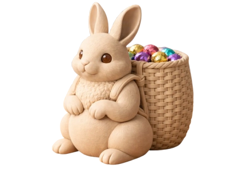 CANASTA DE CONEJO DE PASCUA - 1