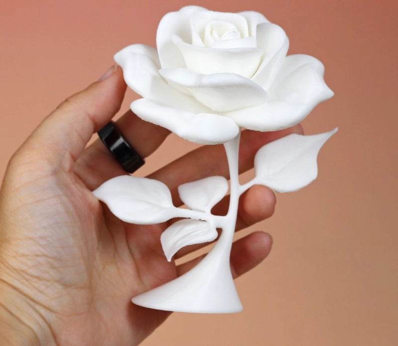 FIGURA DECORATIVA ROSA PARA REGALO - 2