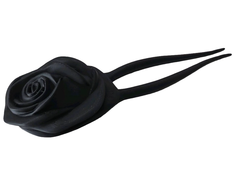 HORQUILLA DE ROSA | ADORNO PARA EL CABELLO ELEGANTE - 2