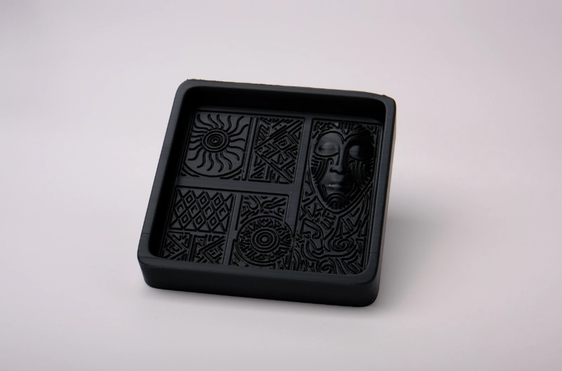 BANDEJA DECORATIVA- DISEÑO AZTECA - 1