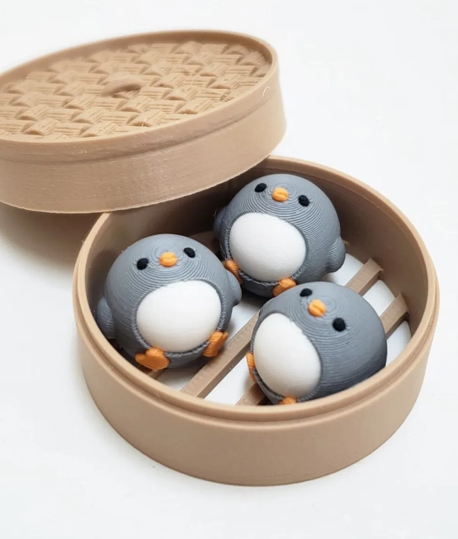 LLAVERO DE PANECILLOS DE PINGUINO - 2
