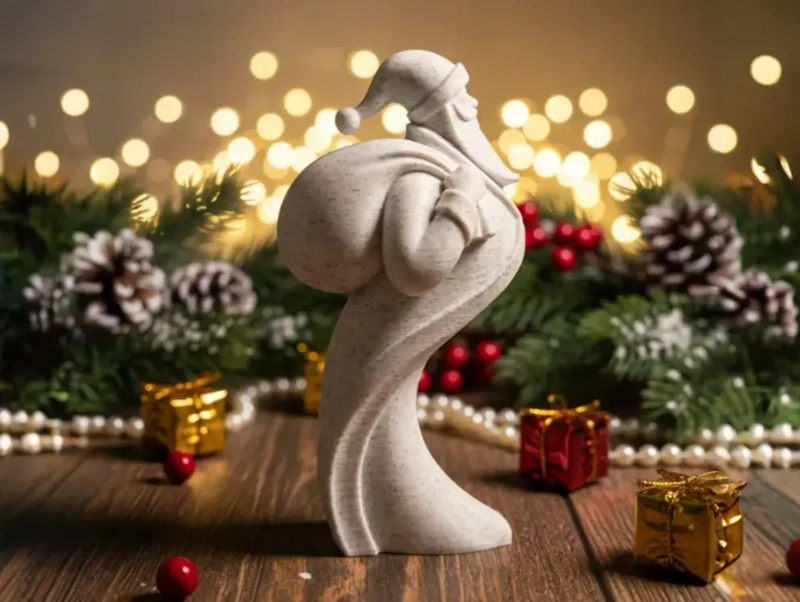 ADORNO NAVIDAD - FIGURA ELEGANTE PAPA NOEL - 1