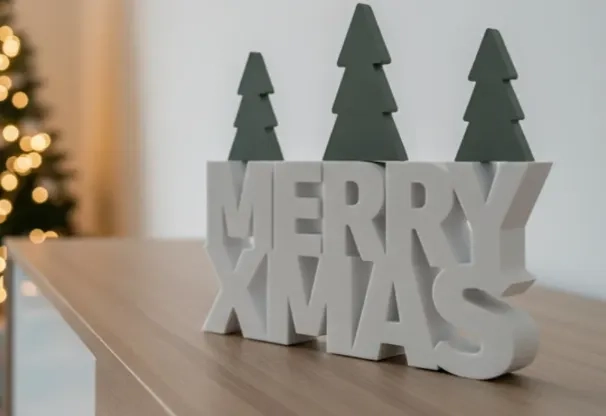 FIGURA DECORATIVA DE FELIZ NAVIDAD - 1