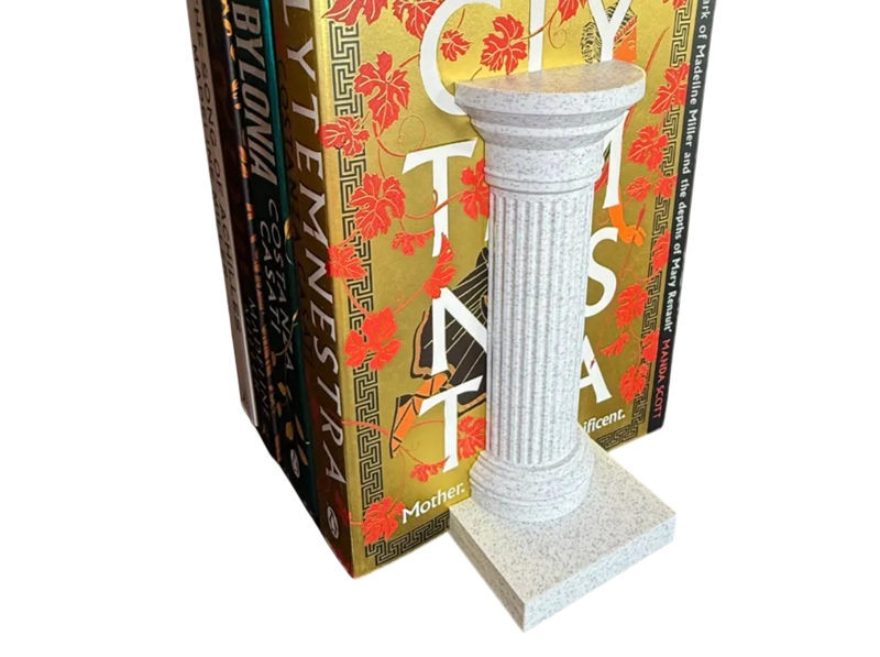 FIGURA DECORATIVA DE COLUMNAS ROMANAS COMO SUJETALIBROS - 2