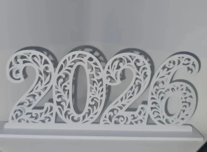 FIGURA DECORATIVA - LETRERO AÑO NUEVO 2026 - 1