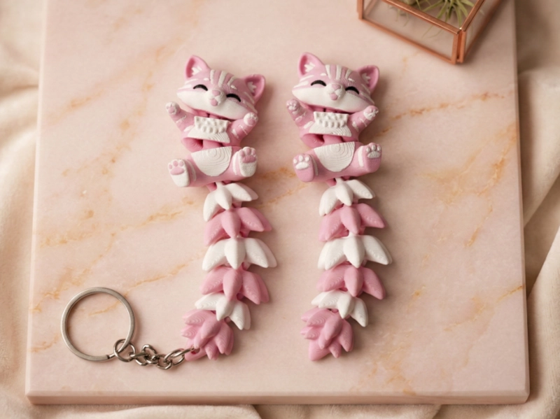 LLAVERO DE GATO FLEXIBLE (PACK 2) - 1
