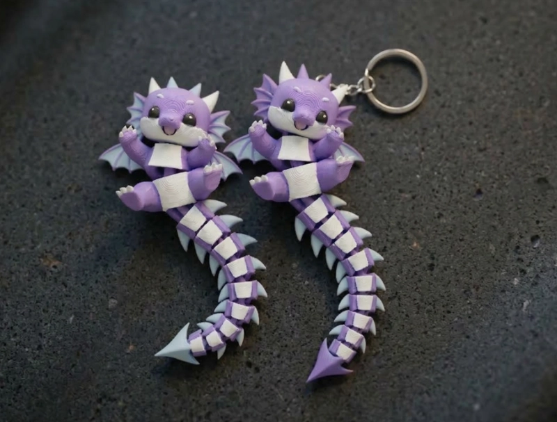 LLAVERO DE DRAGON FLEXIBLE (PACK DE 2) - 1