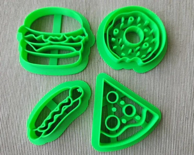 CORTADORES DE GALLETAS - COMIDA RAPIDA (PACK 4 UN) - 2