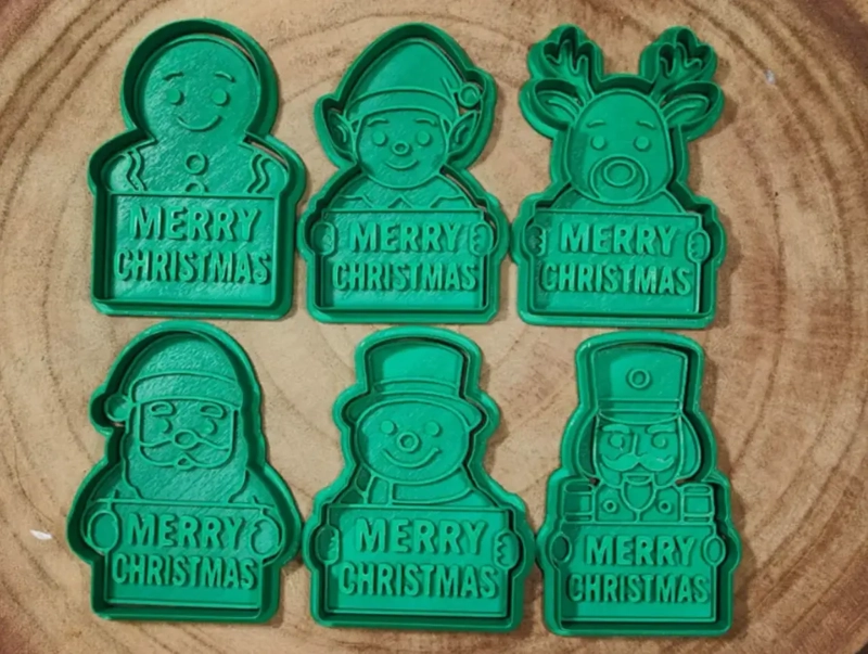 JUEGO DE CORTADORES DE GALLETAS NAVIDEÑOS (PACK 6 UN) - 3