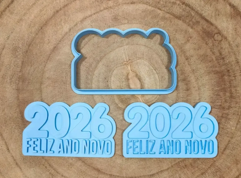 CORTADOR DE GALLETAS - FELIZ AÑO NUEVO 2026 - 1