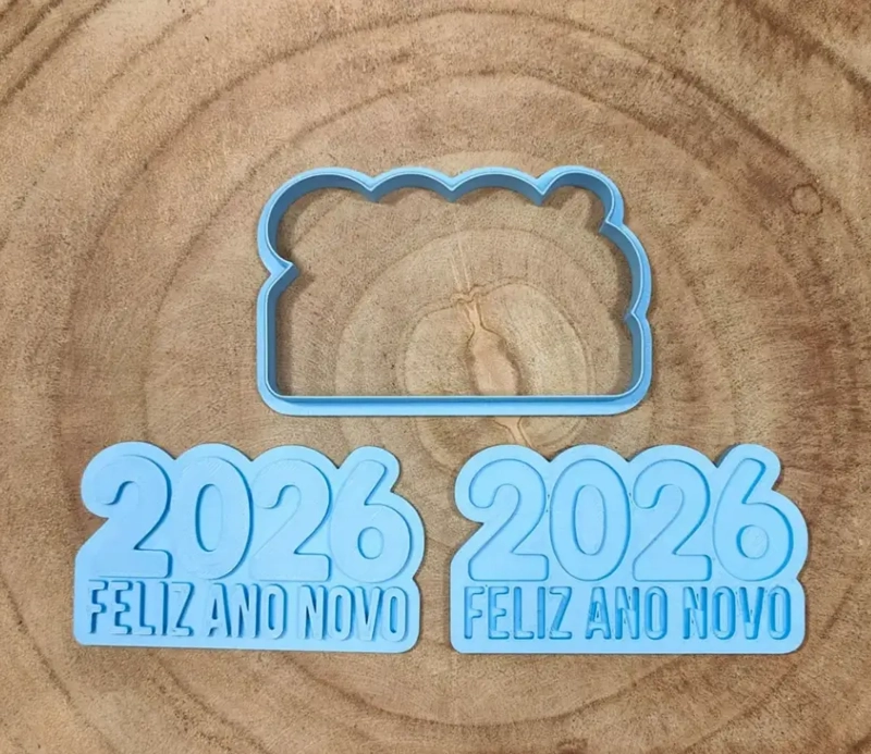 CORTADOR DE GALLETAS - FELIZ AÑO NUEVO 2026 - 3