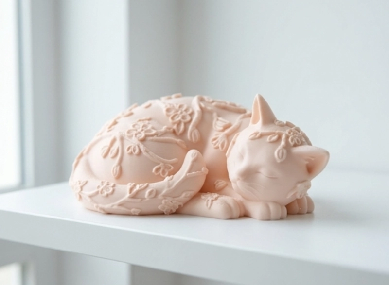 ESCULTURA DECORATIVA- GATO SAKURA - 2