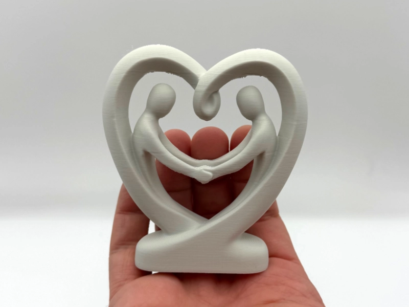 ESCULTURA DECORATIVA- AMOR DE MANOS UNIDAS - 1