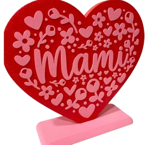 FIGURA DECORATIVA CORAZON - DIA DE LA MADRE - 1