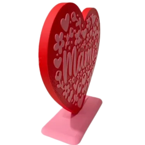 FIGURA DECORATIVA CORAZON - DIA DE LA MADRE - 2