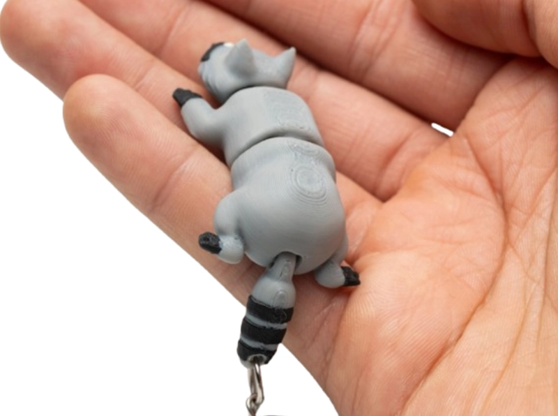 LLAVERO ARTICULADO- PEQUEÑO MAPACHE - 1