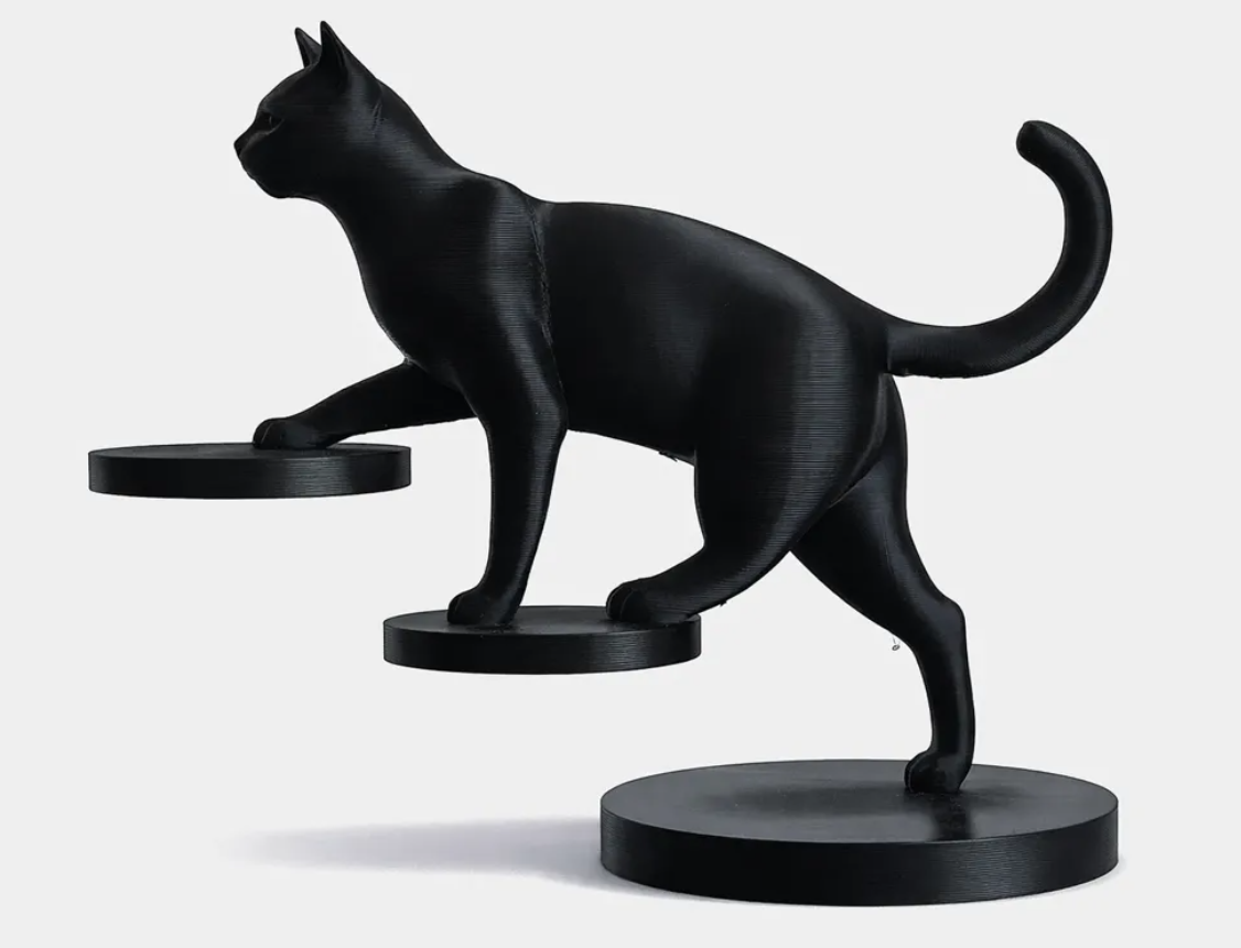 ESTATUA DE GATO EQUILIBRADO - 1