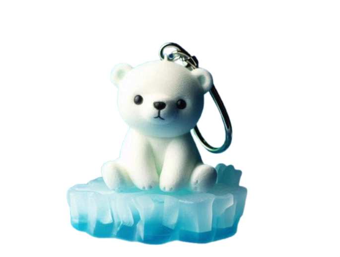 LLAVERO DE OSO POLAR RUDO - 1