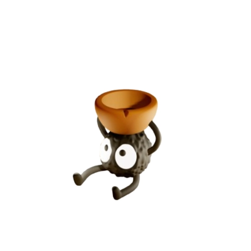 PORTALAMPARA PARA VELA DE TE  SUSUWATARI (DUENDE DE HOLLIN) - 2