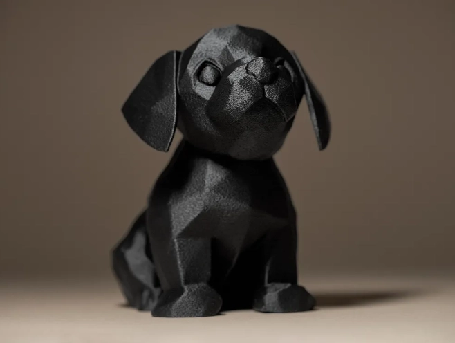 FIGURA DECORATIVA LINDO PERRITO NEGRO - 1