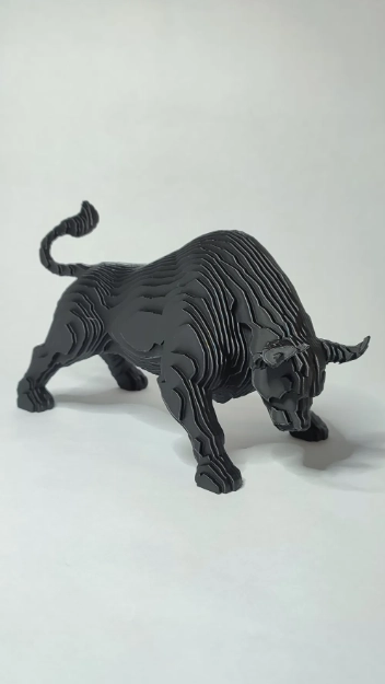 FIGURA DECORATIVA TORO NEGRO - 1