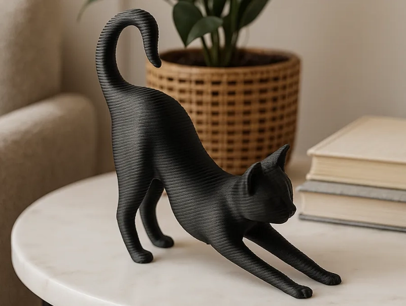 ESCULTURA GATO ESTIRANDOSE - 1