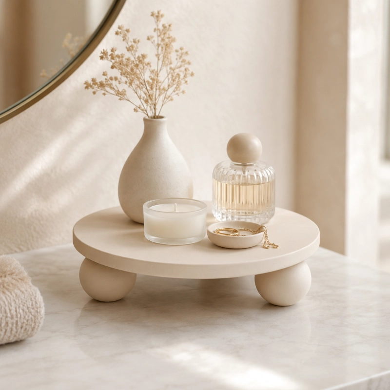 FIGURA DECORATIVA BANDEJA MINIMALISTA MODERNA - 3