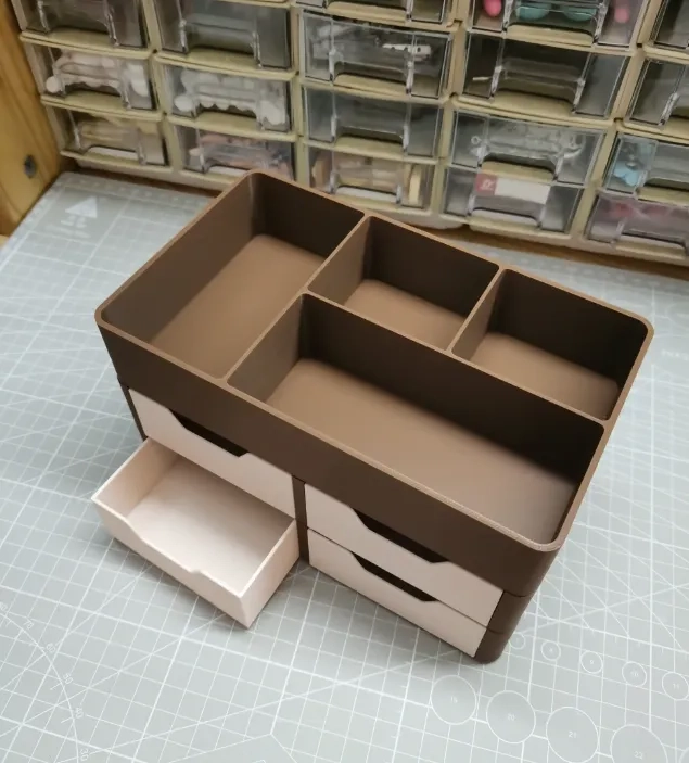 ORGANIZADOR DE ESCRITORIO APILABLE CON CAJONES - 2