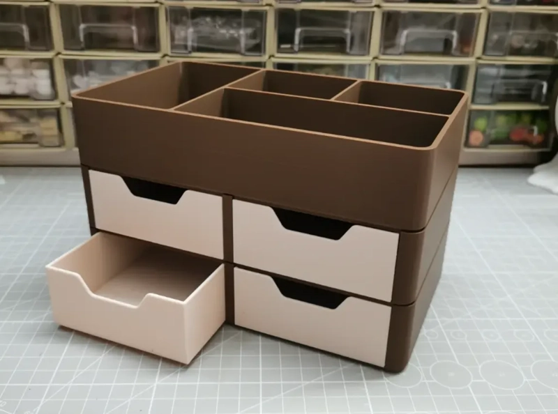 ORGANIZADOR DE ESCRITORIO APILABLE CON CAJONES - 3