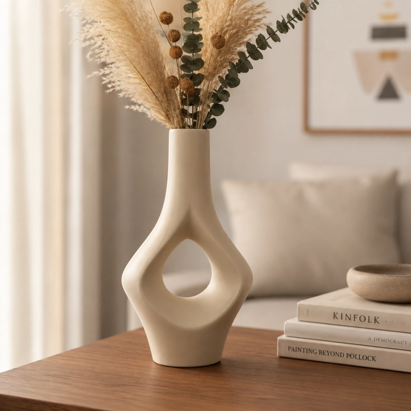 FIGURA DECORATIVA JARRON DECORATIVO MODERNO - 3