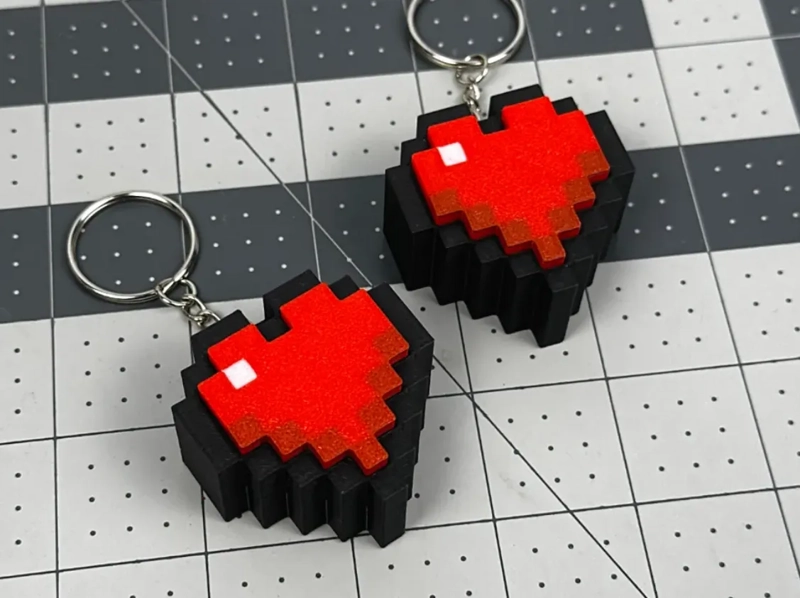 FIGURA CLICKER CORAZON PIXEL - 1