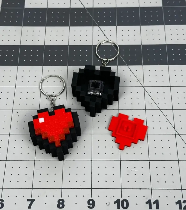 FIGURA CLICKER CORAZON PIXEL - 2