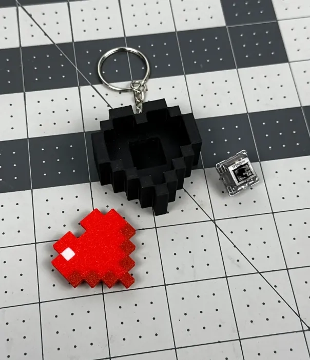 FIGURA CLICKER CORAZON PIXEL - 3