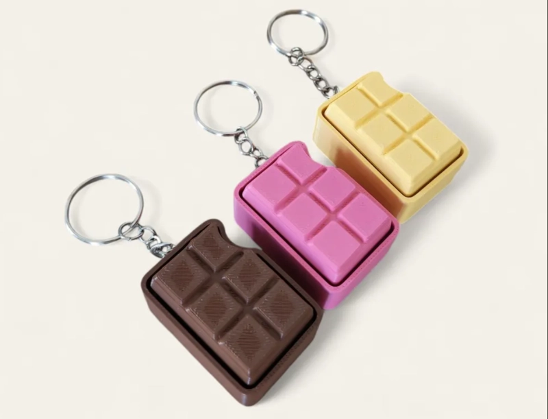 FIGURAS LLAVEROS CLICKER CHOCOLATES (PACK 3 UN) - 1