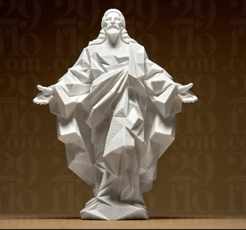 ESTATUA GEOME TRICA DE JESUS - 1