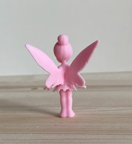 FIGURA DE DECORACION DE HADA ROSADA - 2