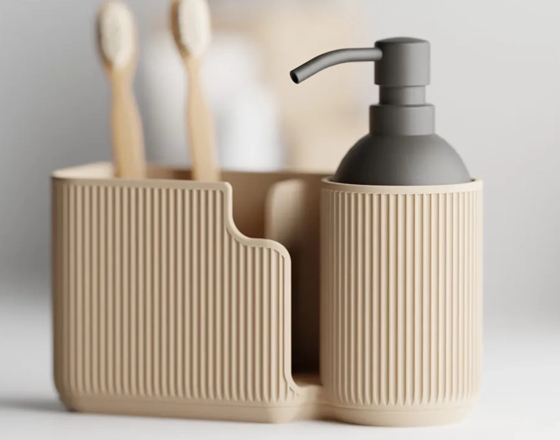 EL ELEGANTE ORGANIZADOR OVALADO PARA BAÑO Y ESCRITORIO - 1