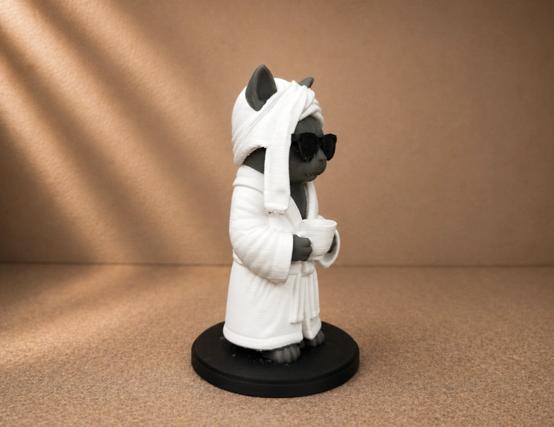 FIGURA DECORATIVA- GATO CAFETERO - 3