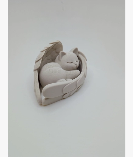 ESCULTURA DECORATIVA- GATO DURMIENDO EN ALAS - 3
