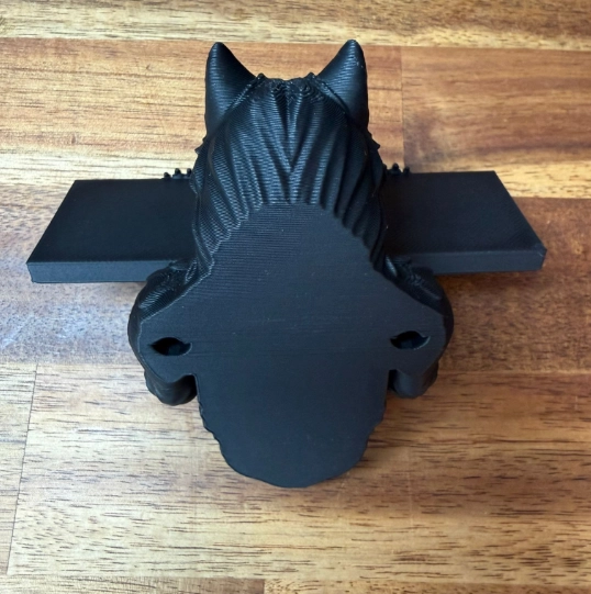 FIGURA DECORATIVA DE LOBO NEGRO - 3