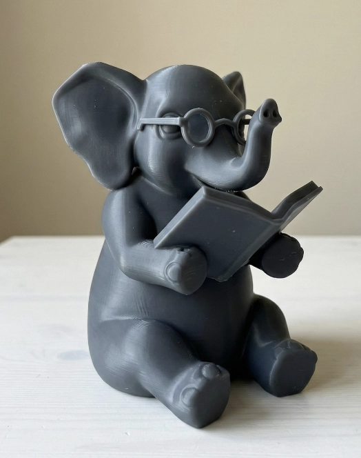 FIGURA DECORATIVA- ELEFANTE LECTOR - 1