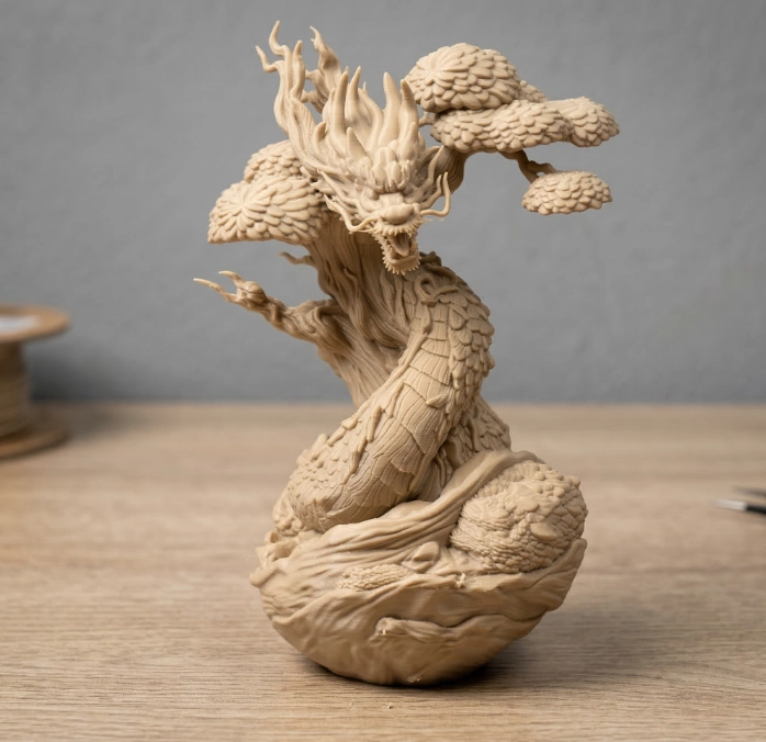 ESCULTURA DECORATIVA- BONSAI DRAGON - 1