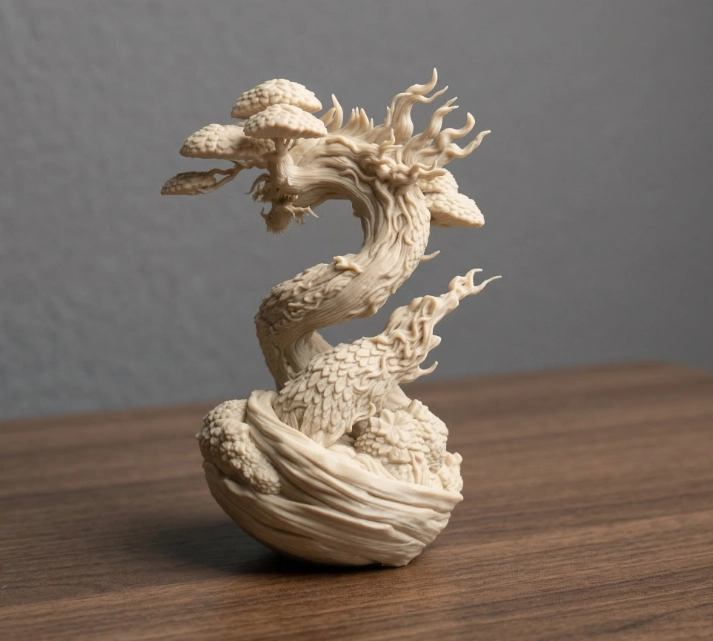 ESCULTURA DECORATIVA- BONSAI DRAGON - 2