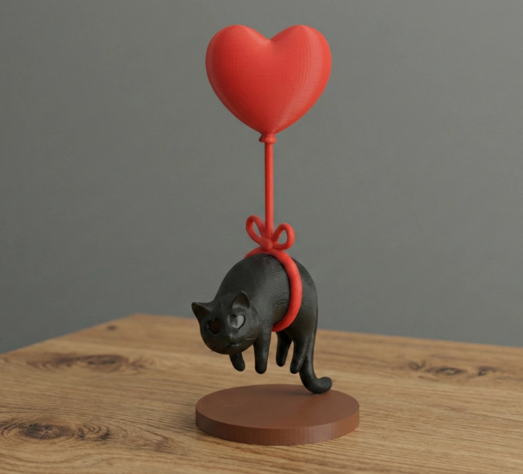 FIGURA DECORATIVA- GATO FLOTANTE - 1