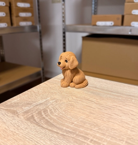 FIGURA DECORATIVA PRINTS PATRO- GOLDEN RETRIEVER DE PUNTO - 5