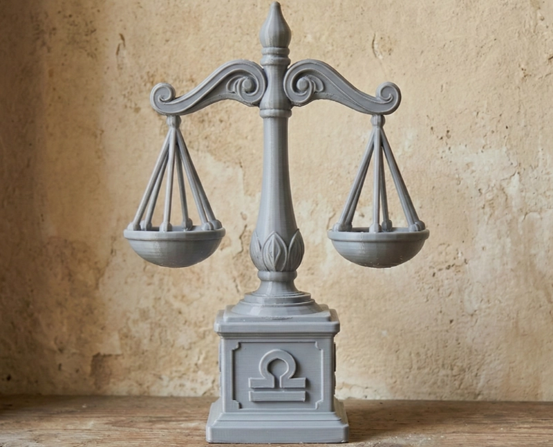 ESCULTURA DECORATIVA PRINTS PATRO- BUSTO DEL ZODIACO LIBRA - 1