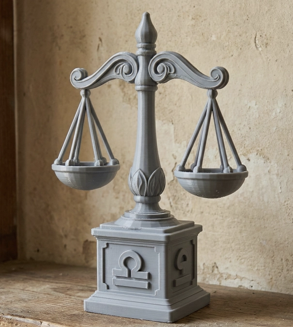 ESCULTURA DECORATIVA PRINTS PATRO- BUSTO DEL ZODIACO LIBRA - 5